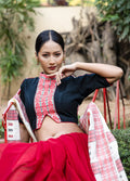 MANDARIN NECK BLOUSE WITH MOTIFS OF ARUNACHAL