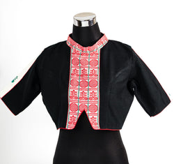 MANDARIN NECK BLOUSE WITH MOTIFS OF ARUNACHAL