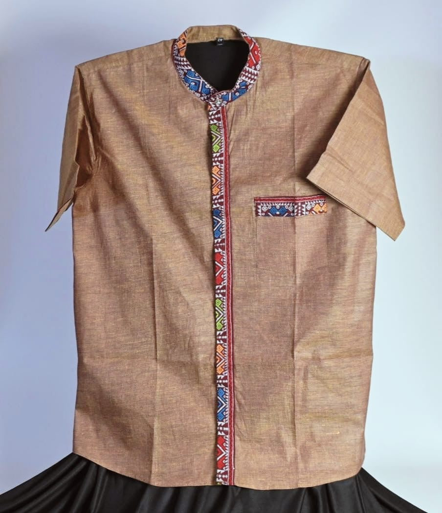 MEN’S SHIRT WITH TRADITIONAL MOTIF OF ASSAM