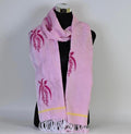 Hand-Woven Cotton Stole With Assamese Motifs