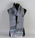 HAND BLOCK PRINTED COTTON STOLE WITH ASSAMESE MOTIFS