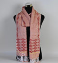 HAND BLOCK PRINTED COTTON STOLE WITH ASSAMESE MOTIFS