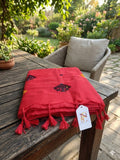 HANDLOOM COTTON SAREE WITH EMBROIDERED TRADITIONAL MOTIFS OF ASSAM