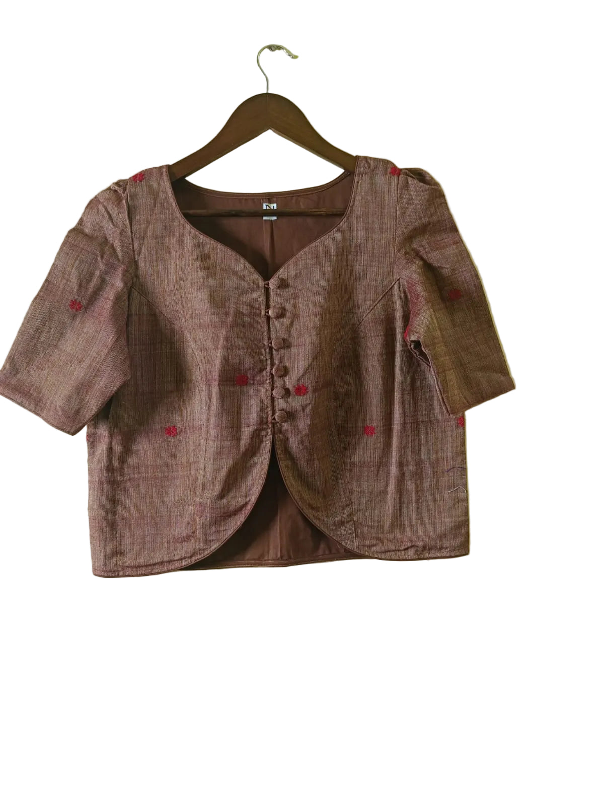 COTTON  TOP WITH TRADITIONAL MOTIFS