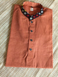 SHORT KURTA / SHIRT WITH TRADITIONAL MOTIFS OF ASSAM