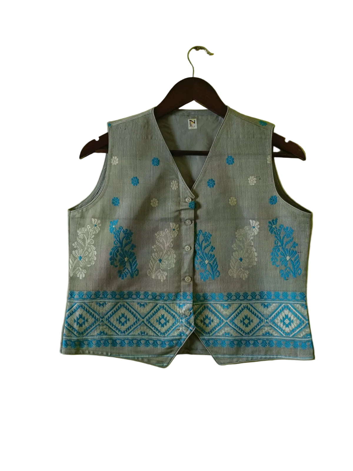 COTTON WAISTCOAT CUM TOP