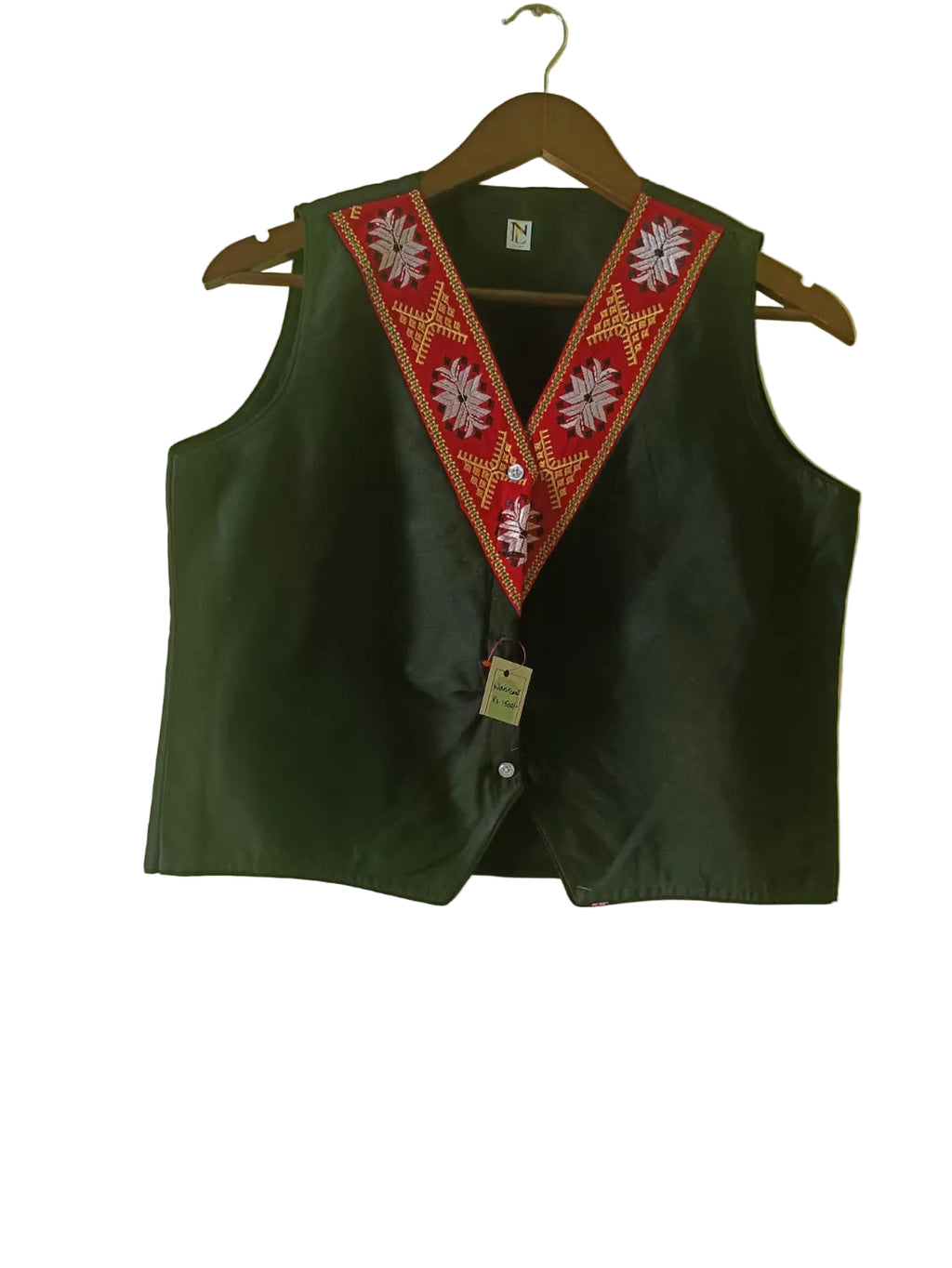 COTTON WAISTCOAT CUM TOP
