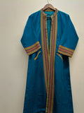 Long Cotton Shrug with Traditional Motifs