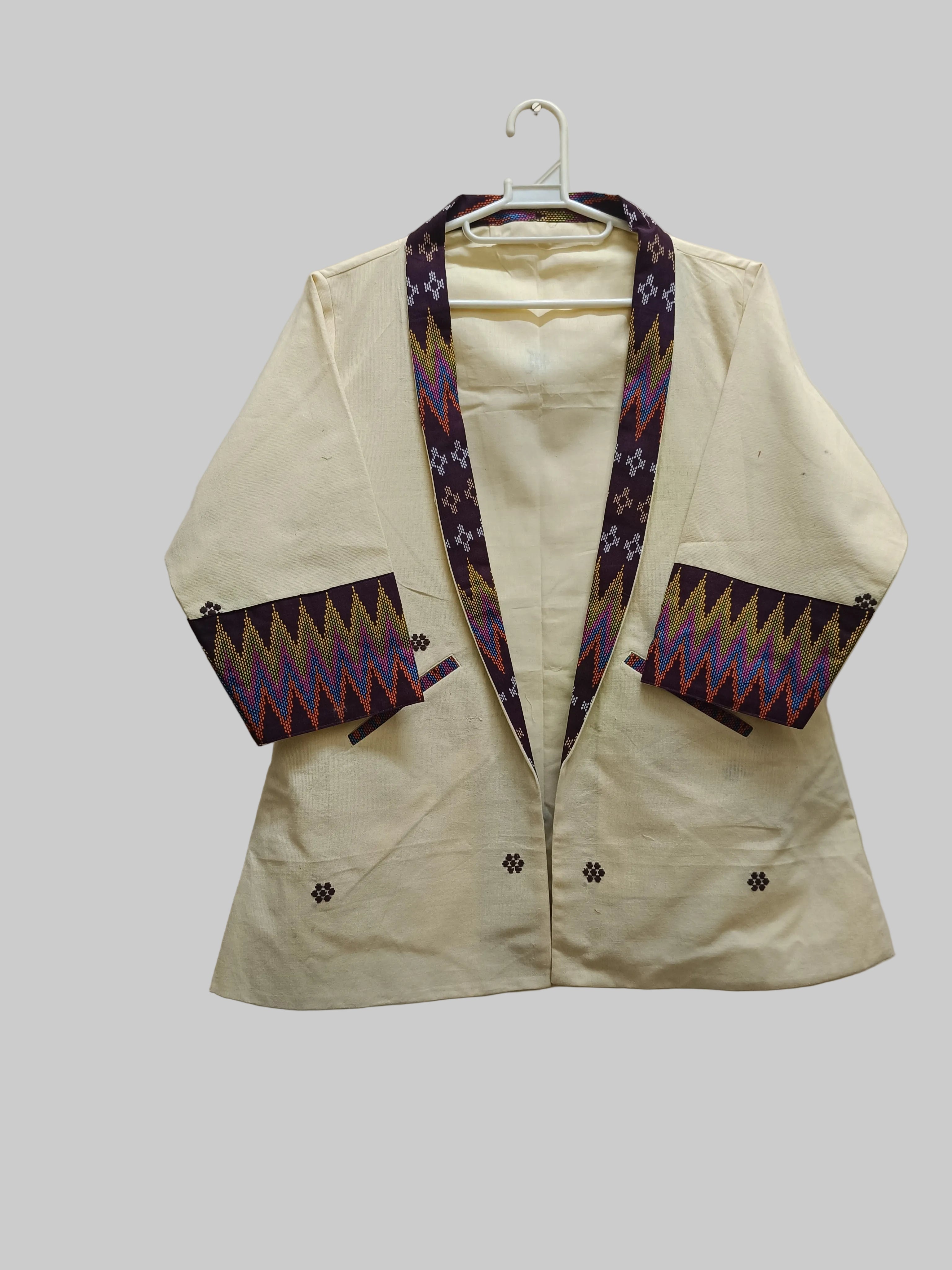 Shrug with Traditional Motifs