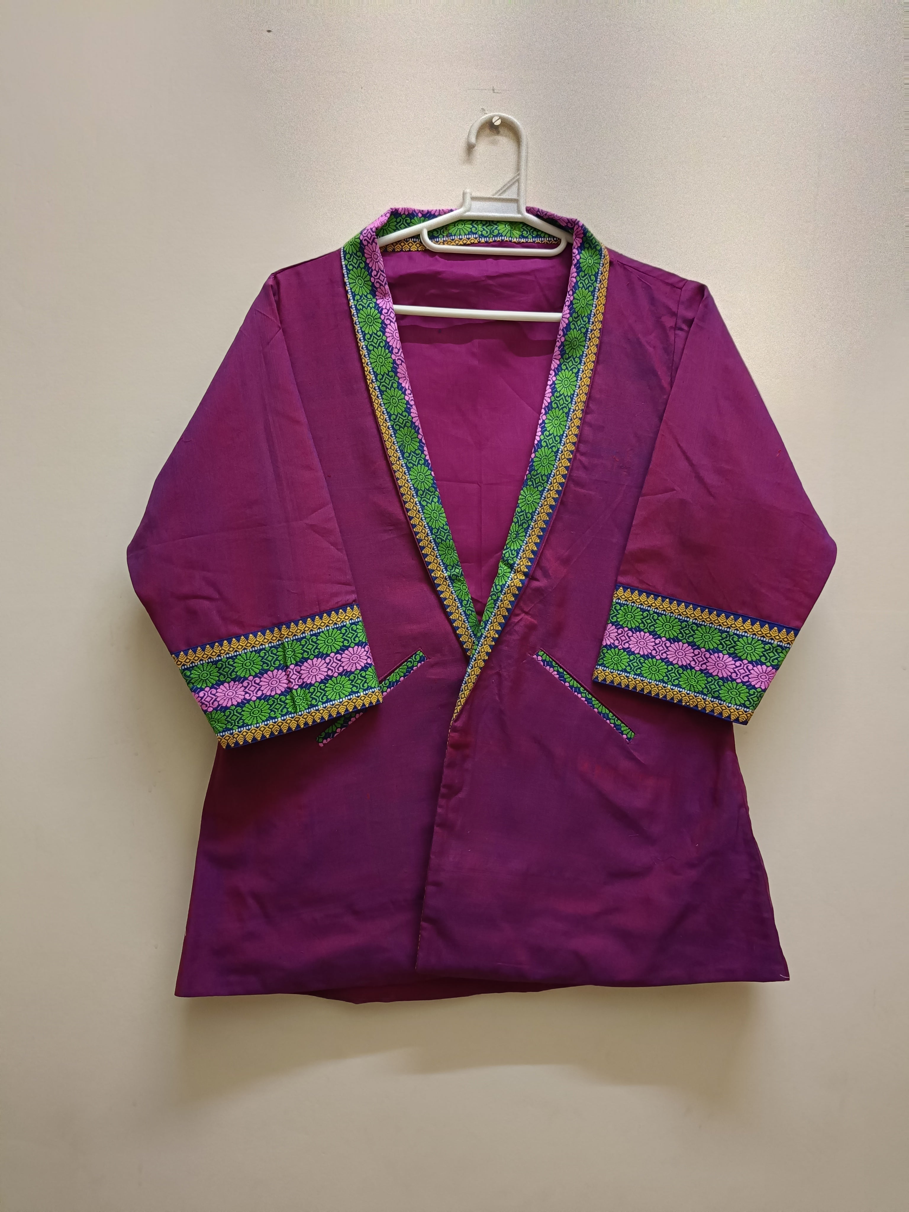 Shrug with Traditional Motifs of Assam