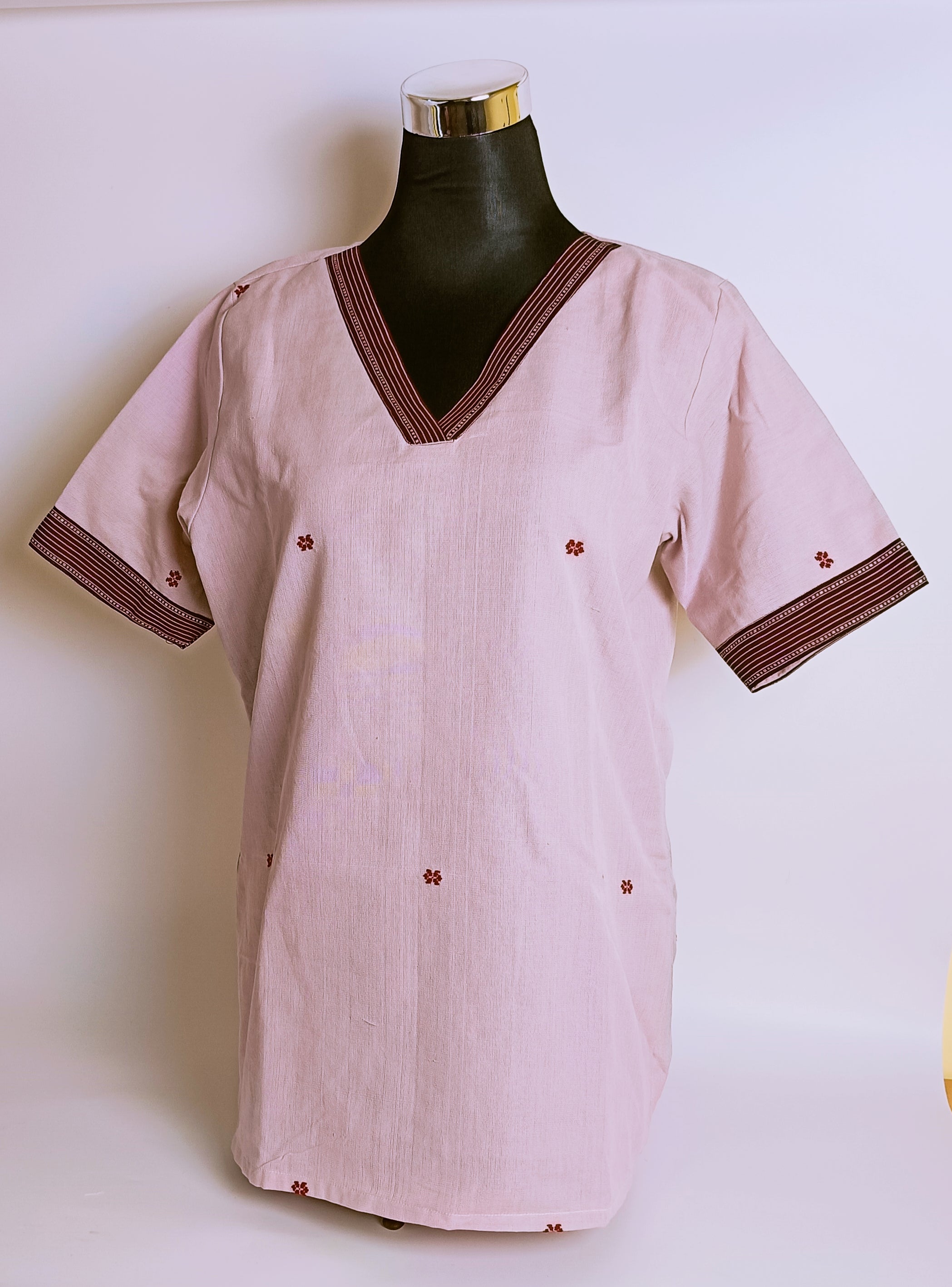 LAVENDER  COTTON KURTI