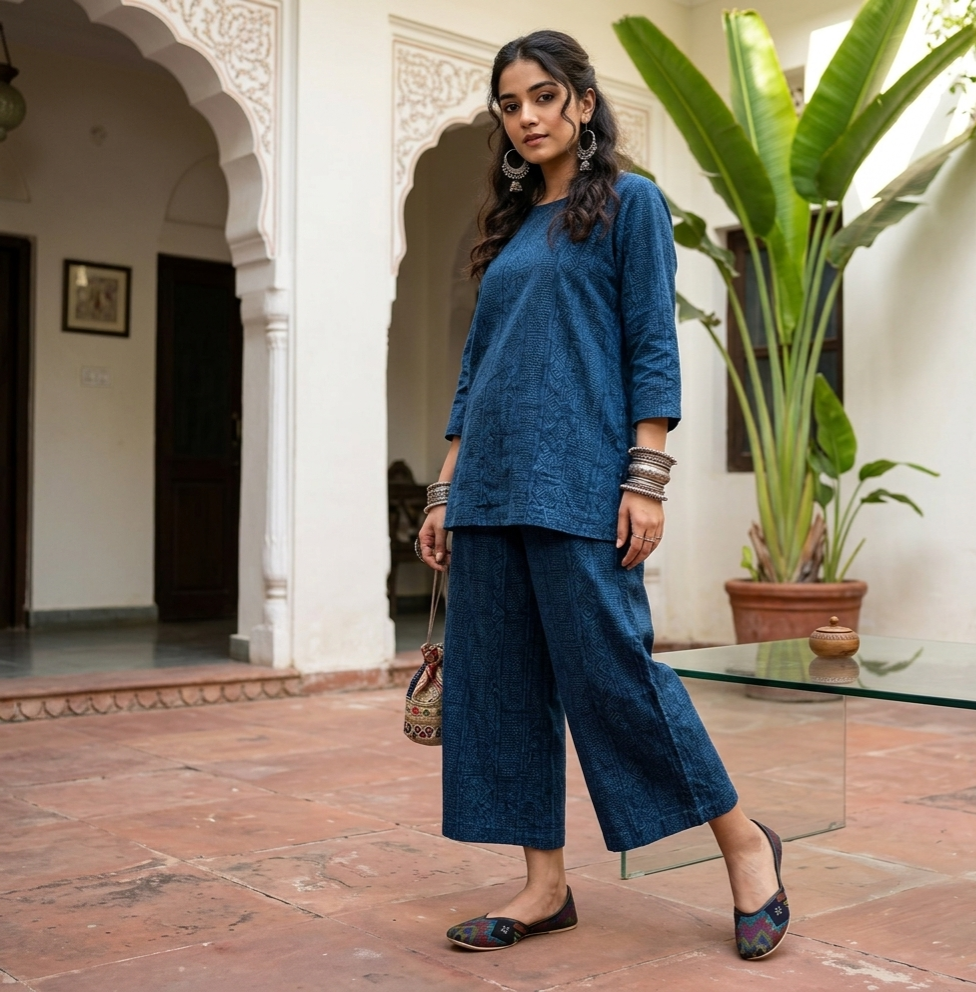 ETHNIC JUTTI WITH TRADITIONAL MOTIF FOR WOMEN