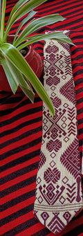 Men's Tie with Traditional Motifs of Assam
