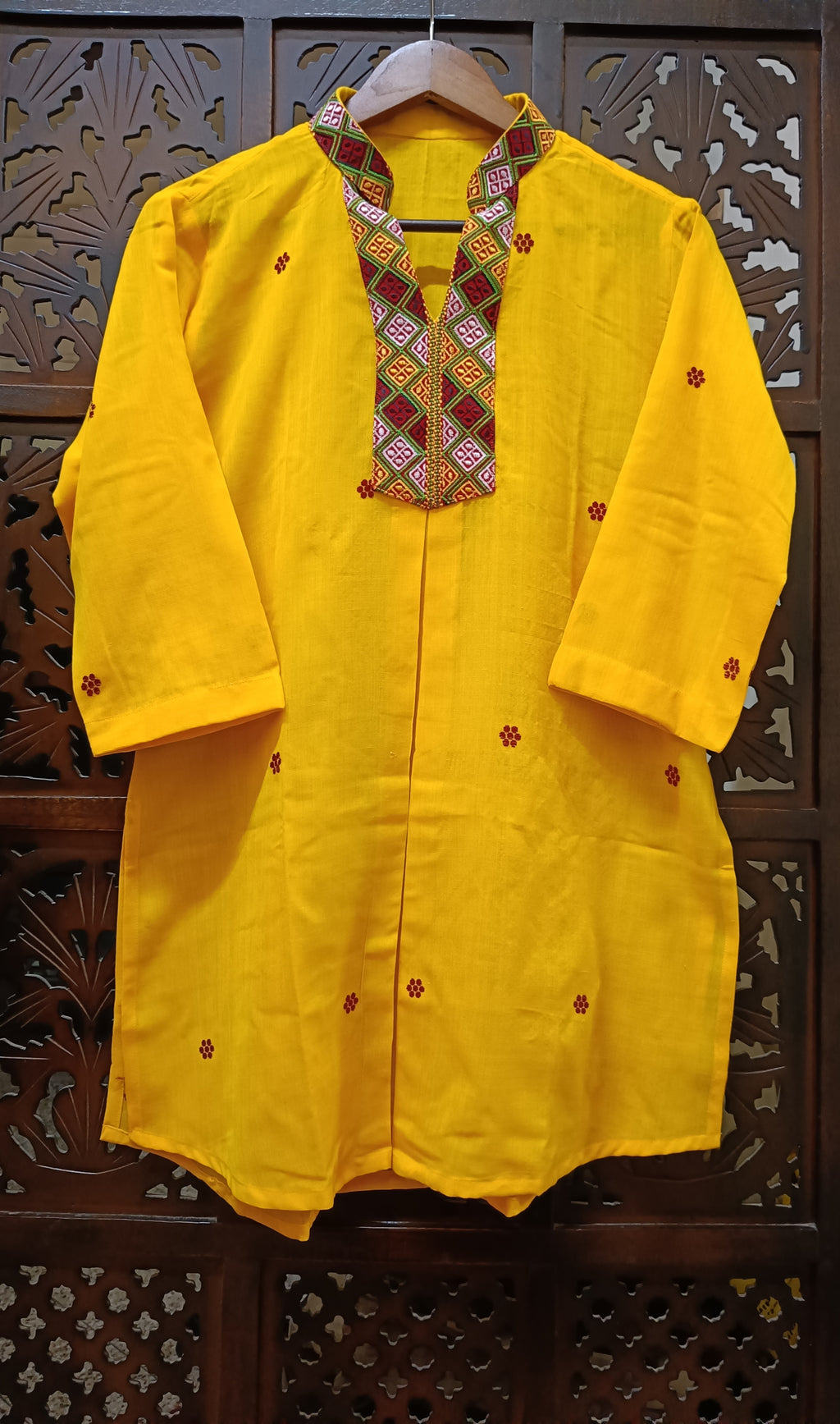 YELLOW COTTON TUNIC