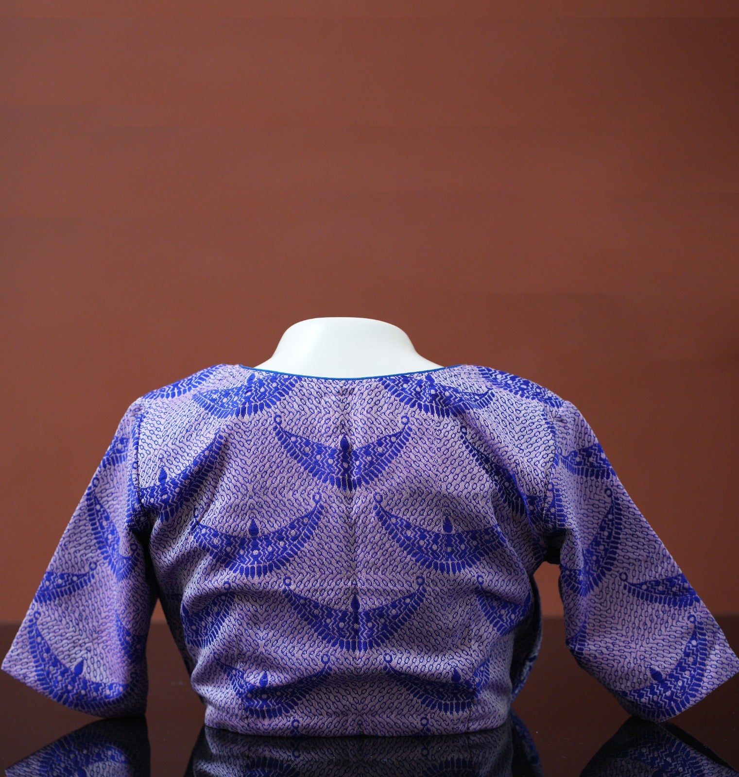 V-NECK ANGRAKHA STYLED BLOUSE WITH JOON BIRI MOTIF