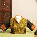 ASSAMESE JAPI DESIGNED COLLARED NECK STRETCHLINE BLOUSE WITH TIWA MOTIF
