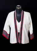 JACKET STYLE BLOUSE WITH TRADITIONAL KARBI MOTIF