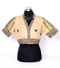 TRADITIONAL ASSAMESE DESIGNED V- NECK BLOUSE.
