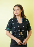 Assamese Traditional inspired Crop Shrug.
