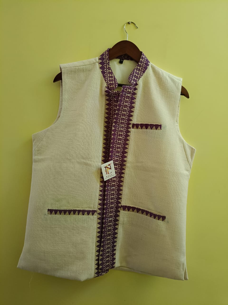 HANDLOOM COTTON NEHRU JACKET FOR MEN
