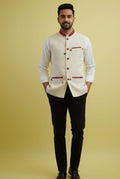 HANDLOOM COTTON NEHRU JACKET FOR MEN