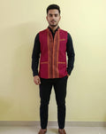 HANDLOOM COTTON NEHRU JACKET FOR MEN